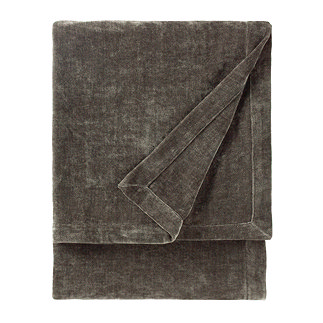 Heavy Chenille Charcoal throw image