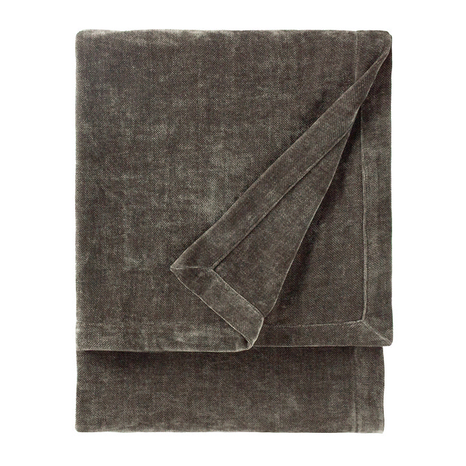 Heavy Chenille Charcoal throw image