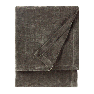 Heavy Chenille Charcoal throw image