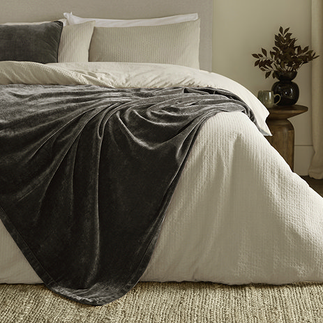 heavy chenille throw