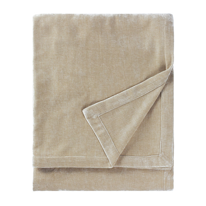 Heavy chenille linen throw image
