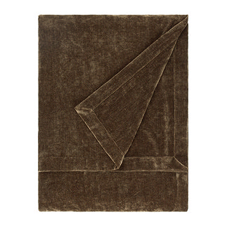 Heavy chenille throw in brown image