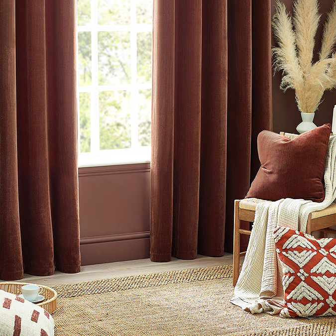 Heavy chenille cushion lifestyle image