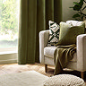 Heavy chenille cushion olive