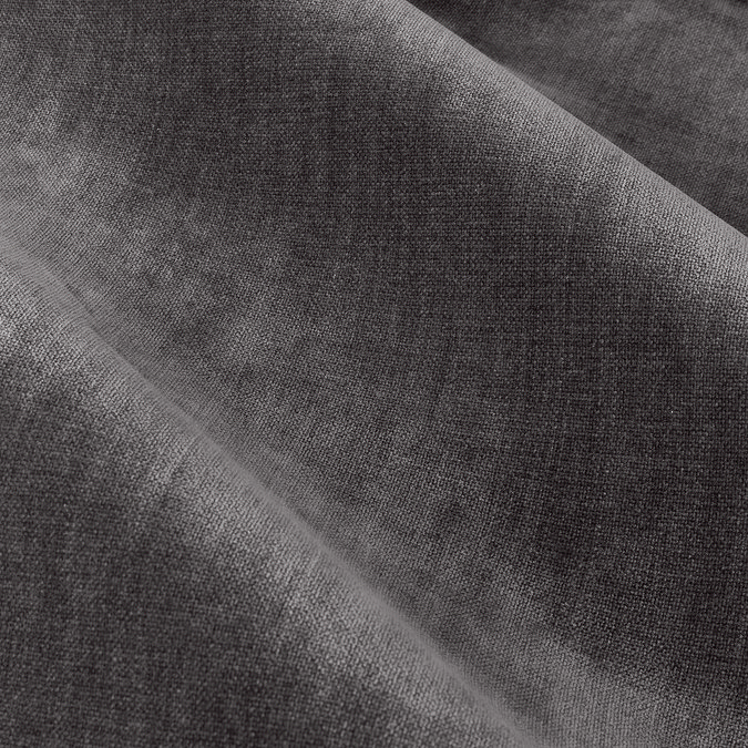 Heavy chenille charcoal eyelet close up texture image 3