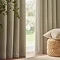 Heavy chenille linen eyelet curtain image 2