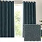 Heavy chenille marine eyelet curtain image 2