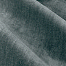 Heavy chenille marine eyelet curtain texture close up image 4