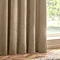 Heavy Chenille eyelet curtains in natural close up image 3