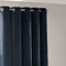 Heavy chenille navy curtain image 3