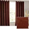 Heavy chenille nutmeg curtains on window image 2