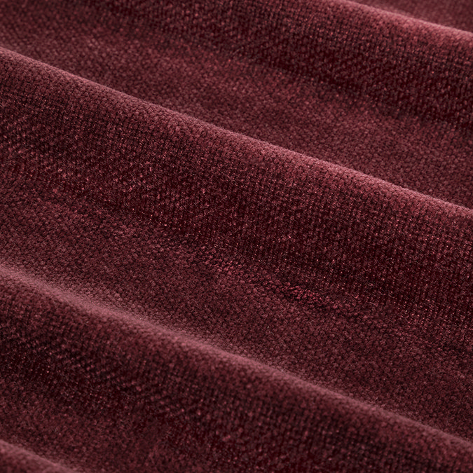 Heavy chenille beetroot texture close up image 5