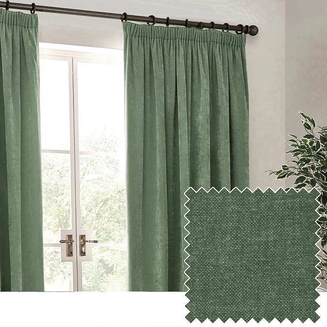 Heavy chenille curtain swatch image 5