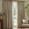 Heavy chenille linen curtain on window image 1