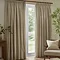 Heavy chenille linen curtain on window image 1