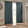 Heavy chenille marine curtain on window image 3