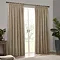 Heavy chenille natural curtain on window image 3