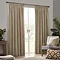Heavy chenille natural curtain on window image 1
