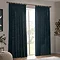 Heavy chenille navy curtain on window image 4