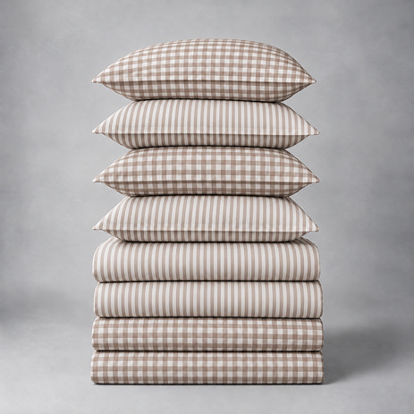 Barton & Hebden twin pack duvet set in natural image