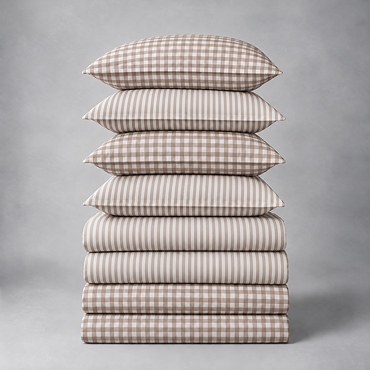 Barton & Hebden twin pack duvet set in natural image