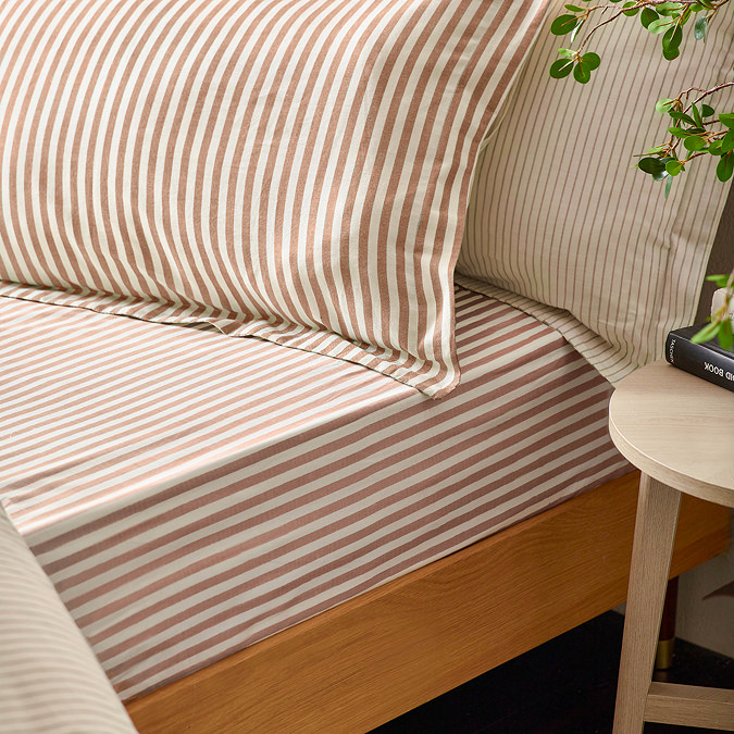 Hebden Pecan Fitted Sheet