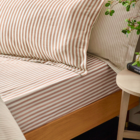 Hebden Pecan Fitted Sheet
