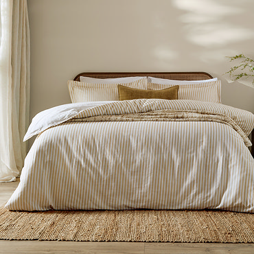 Hebden duvet cover set yellow image 3