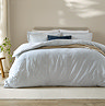 Hebden Mineral Blue Duvet Cover Set on bed image 1