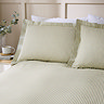 Hebden Mélange Stripe Duvet Cover Set - Green carousel image