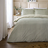 Hebden Mélange Stripe Duvet Cover Set - Green main image