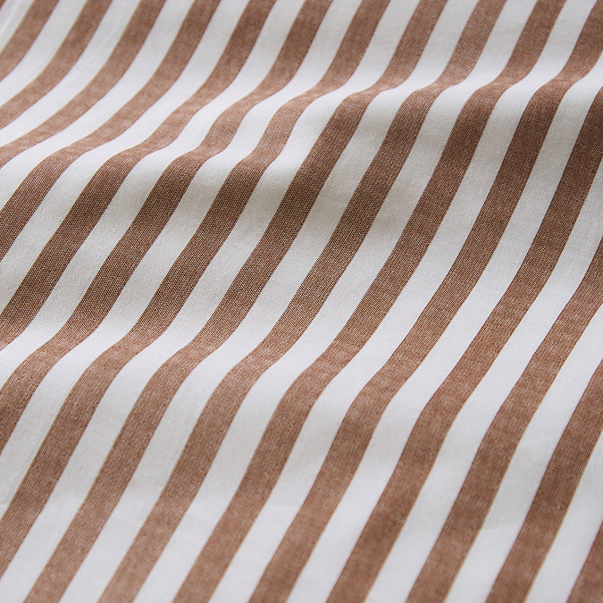 Hebden Mélange Stripe Duvet Cover Set - Pecan carousel image