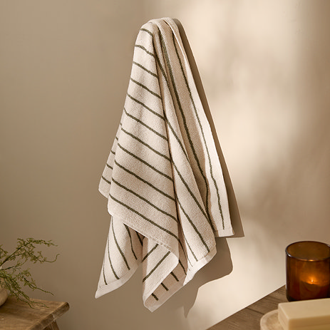 Hebden Towel in mole on wall image