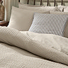 Hebden relaxed seersucker duvet cover set stone