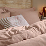 Hebden relaxed waffle duvet cover set cotta