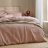 Hebden relaxed waffle duvet cover set cotta