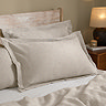 Hebden Relaxed Waffle pillowcase pairs stone