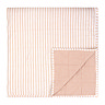 Hebden Stripe 150x200cm Bedspread - Blush and Cotta