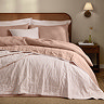 hebden bedspread blush and cotta