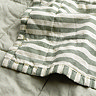Hebden Stripe 265x265cm Bedspread Forest and Bay Green