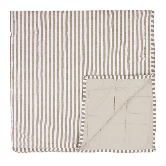 Hebden stripe bedspread