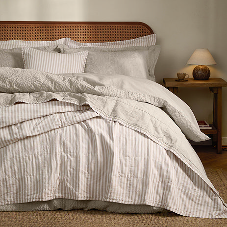 hebden bedspread natural and stone