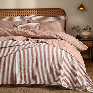 hebden bedspread pecan and cotta