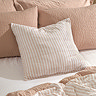 Hebden Feather Cushion 55x55cm Blush and Cotta image 