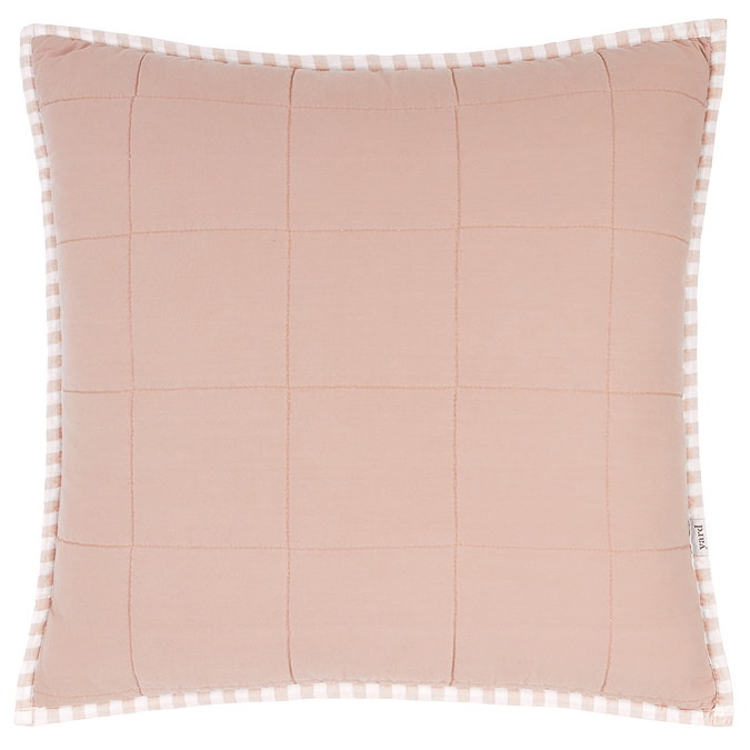 Hebden Feather Cushion 55x55cm Blush and Cotta image 