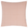 Hebden Feather Cushion 55x55cm Blush and Cotta image 