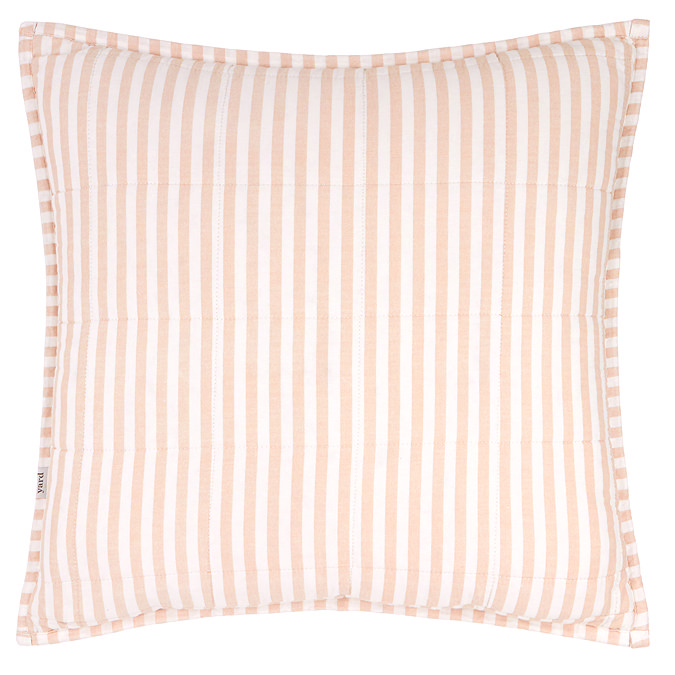 Hebden Feather Cushion 55x55cm Blush and Cotta image 
