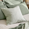 Hebden Feather Cushion 55x55cm Eucalyptus and bay green image 