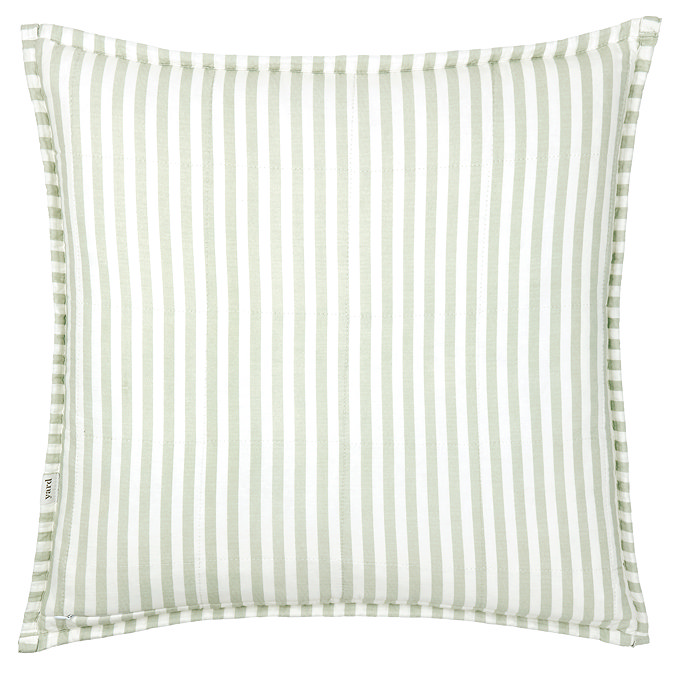Hebden Feather Cushion 55x55cm Eucalyptus and bay green image 