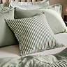 Hebden Feather Cushion 55x55cm Forest and bay green image 